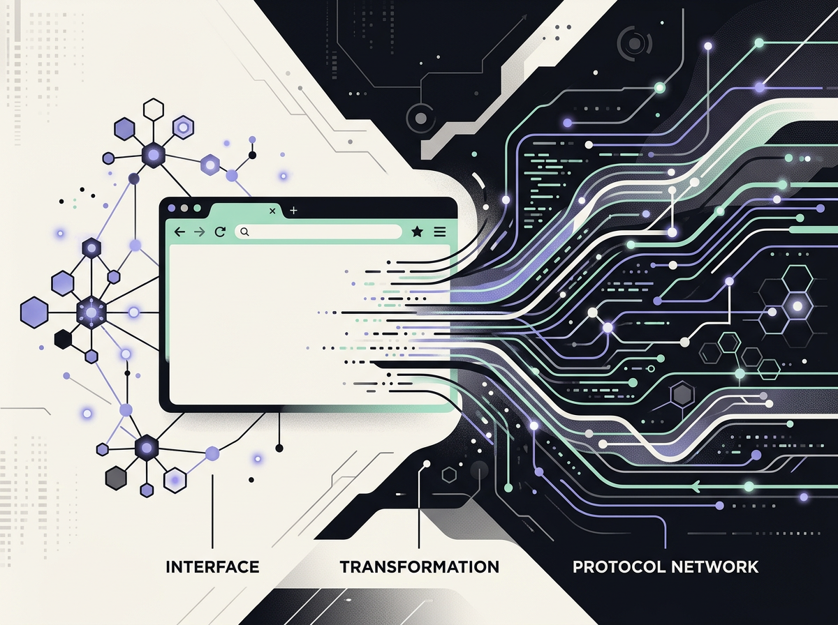 Abstract connected browser and protocol lines